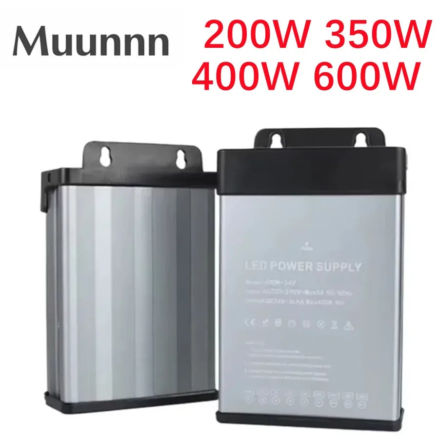 Rainproof Power Supply Switch Transformer AC180V-260V To DC 5V/12V/24V/36V/48V Outdoor Adapter 350W 400W 600W SMPS With Filter