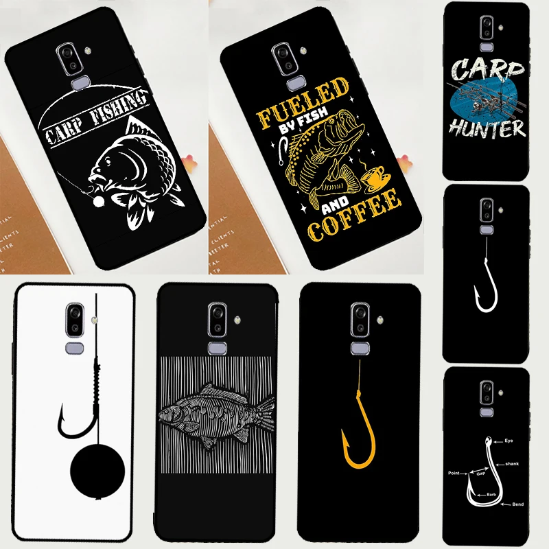 Carp Fish Fishing rod Hook For Samsung Galaxy M13 M14 M33 M12 M32 M52 M31 M55 M15 M11 M21 M35 M53 M34 M54 M06 M16 Case