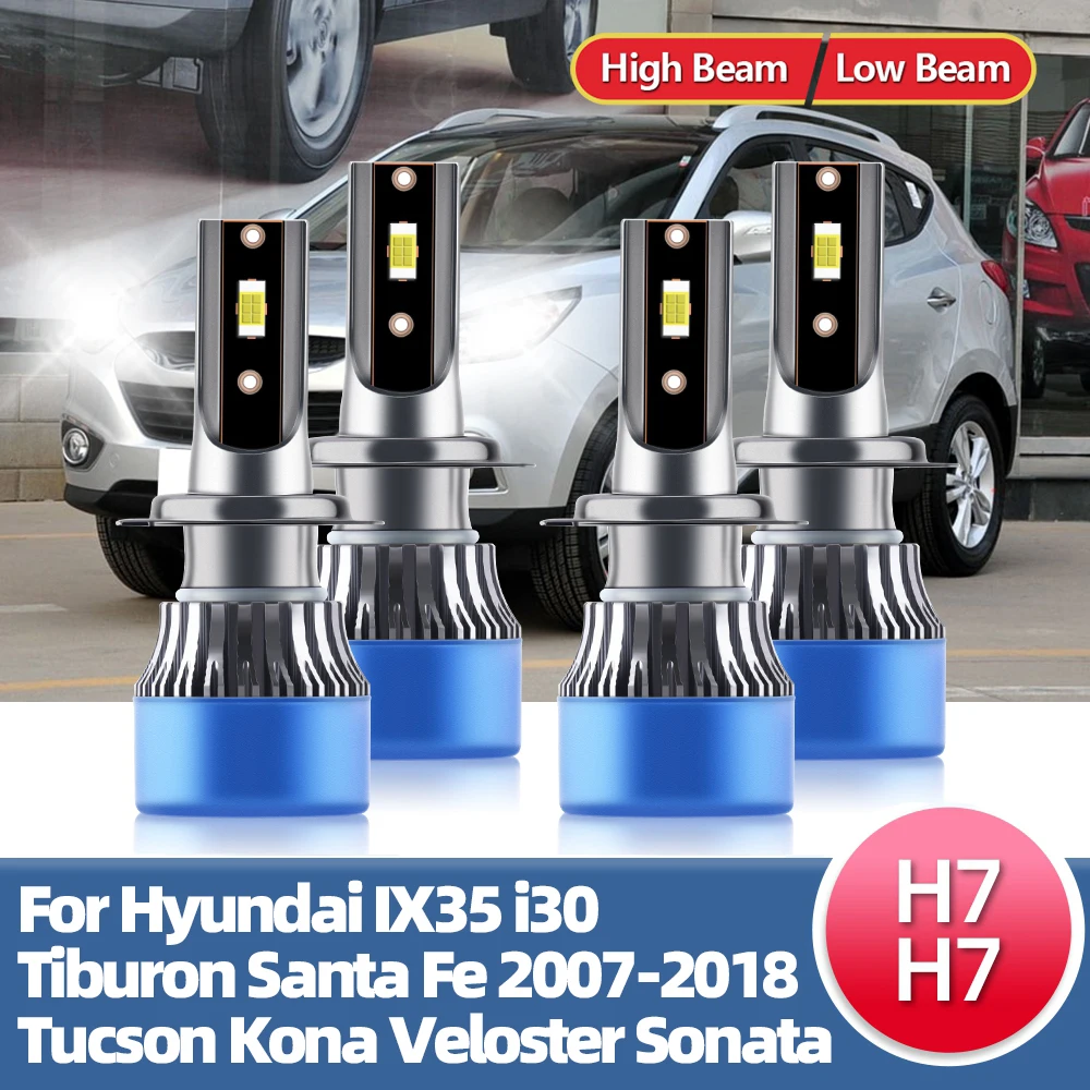 

LSlight 110W Led Headlight Lamps 20000LM Turbo Bulbs For Hyundai IX35 i30 Tiburon Santa Fe 2007-2018 Tucson Kona Veloster Sonata