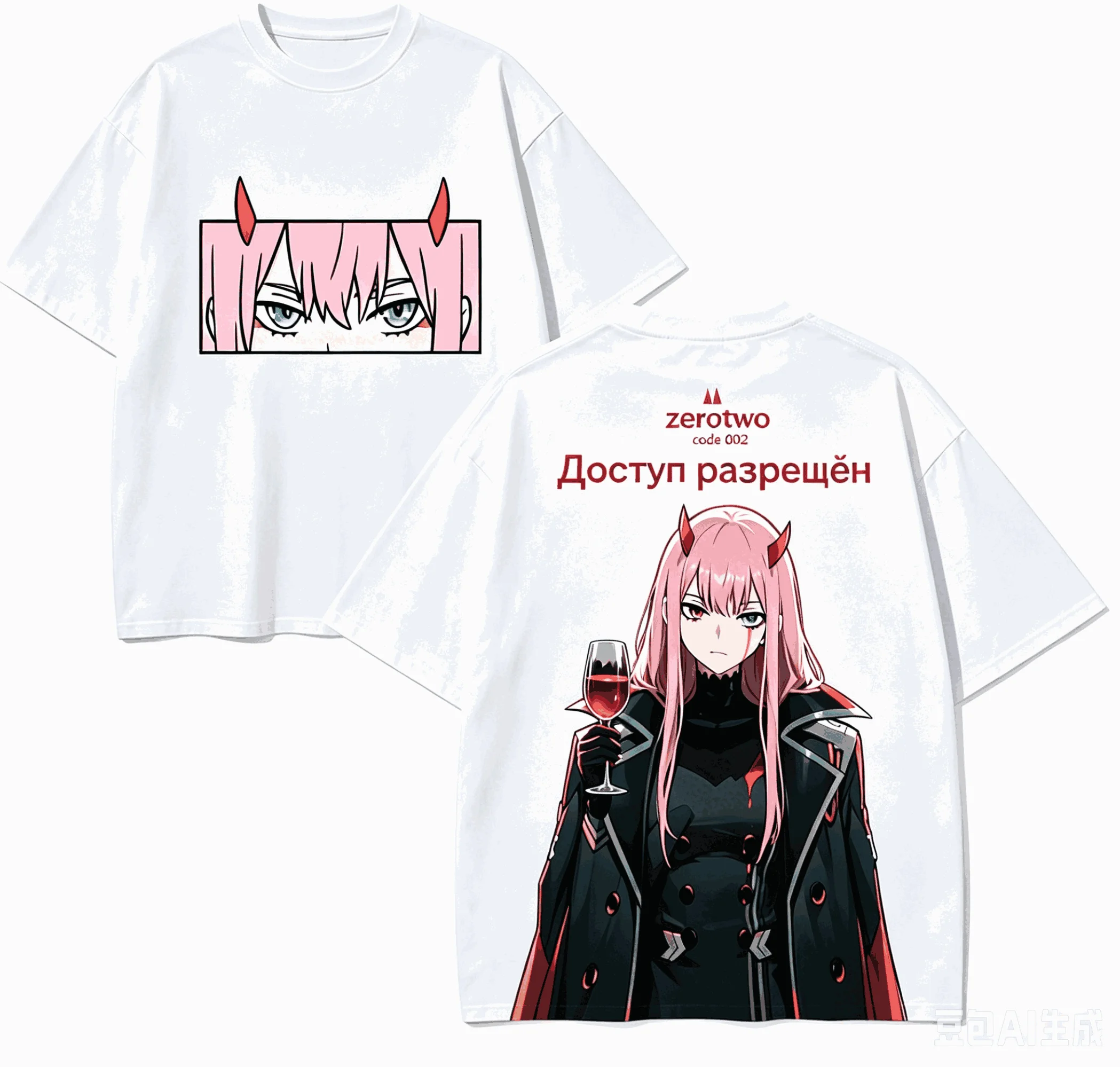 Darling in the Franxx Zero Anime Lover T-shirt Harajuku Cotton New