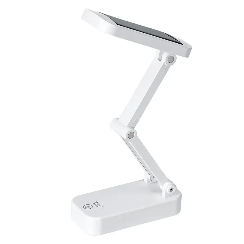 Student Reading LED Eye Protection Desk Lamp With Infinite DimmingThree Color Light Source Multi Section Solar Folding Desk Lamp