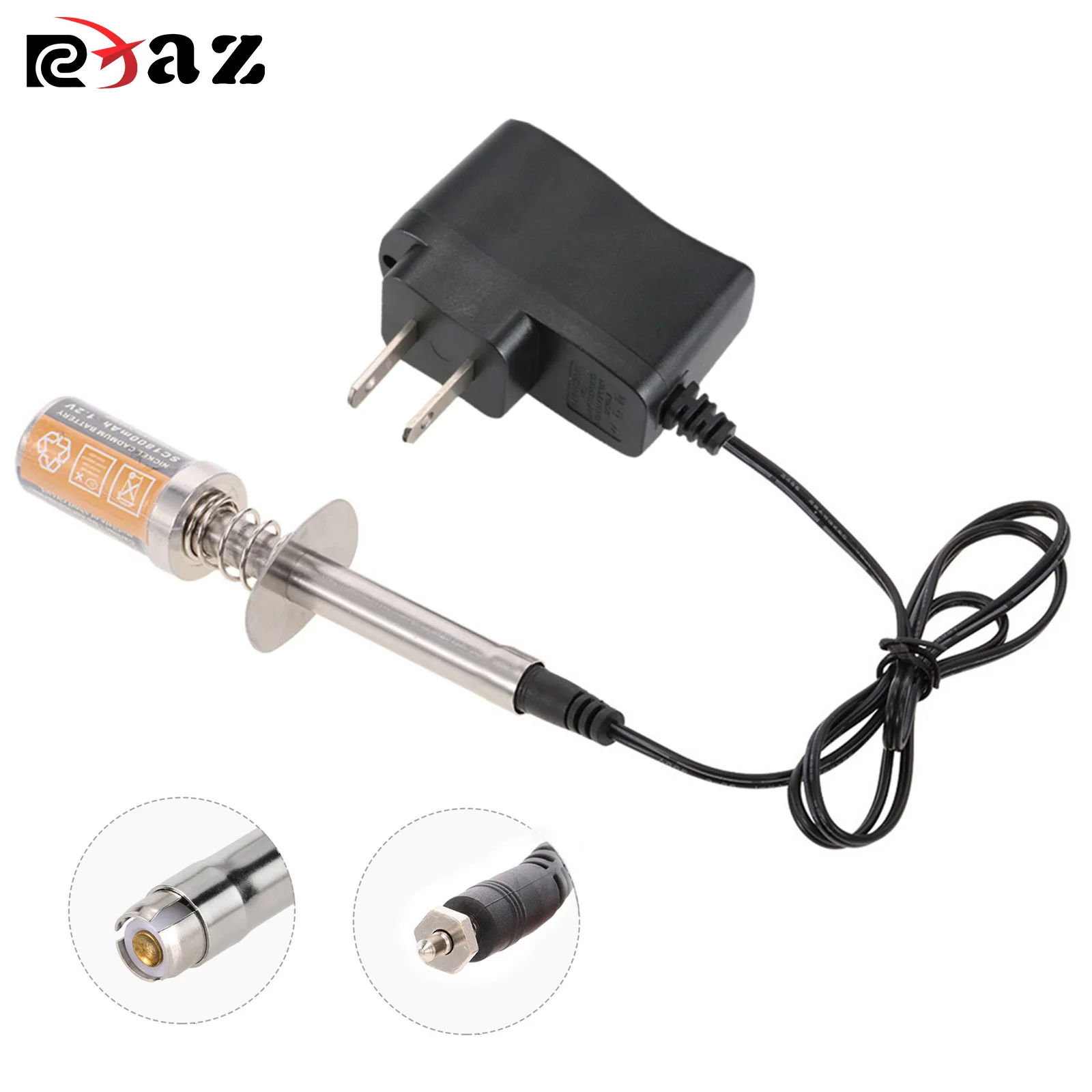 Nitro Starter Glow Plug Igniter Charger Set Tool Fuel Bottle Combo for 1/8 1/10 RC Car Nitro Engine Power Redcat HPI HSP Parts