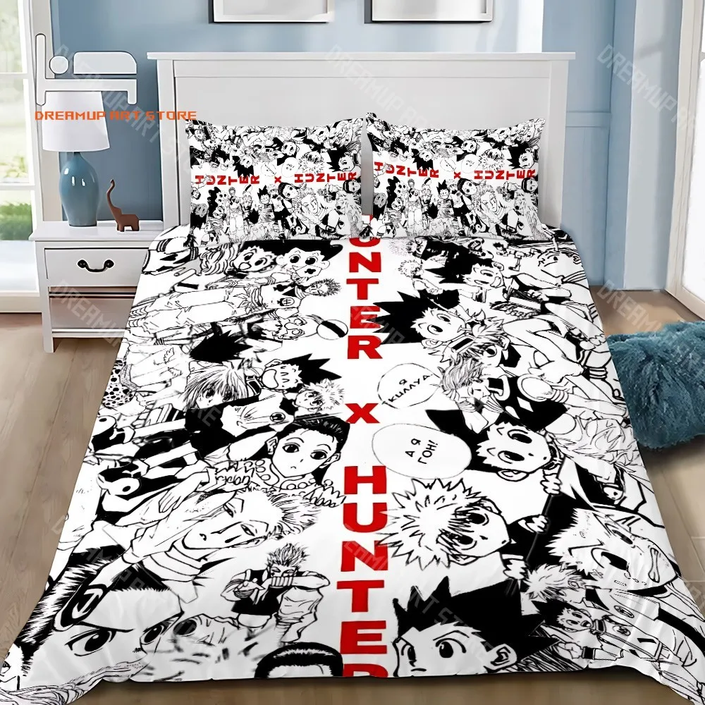 2026 Duvet Cover Pillowcase Bedding Set Adult Boy Hunters × Hunters Girl Bedroom Decoration Children Gift Single Double Large Si