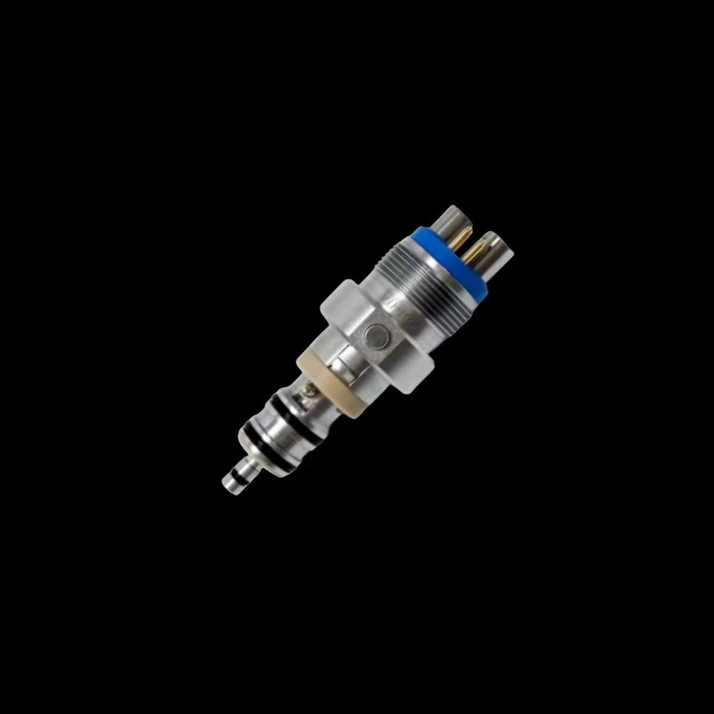 Professional 6 Holes Dental Coupler for Bien Air - Quick Connect Disconnect Fiber Optic Coupling for Dental Handpiece Chair Unit