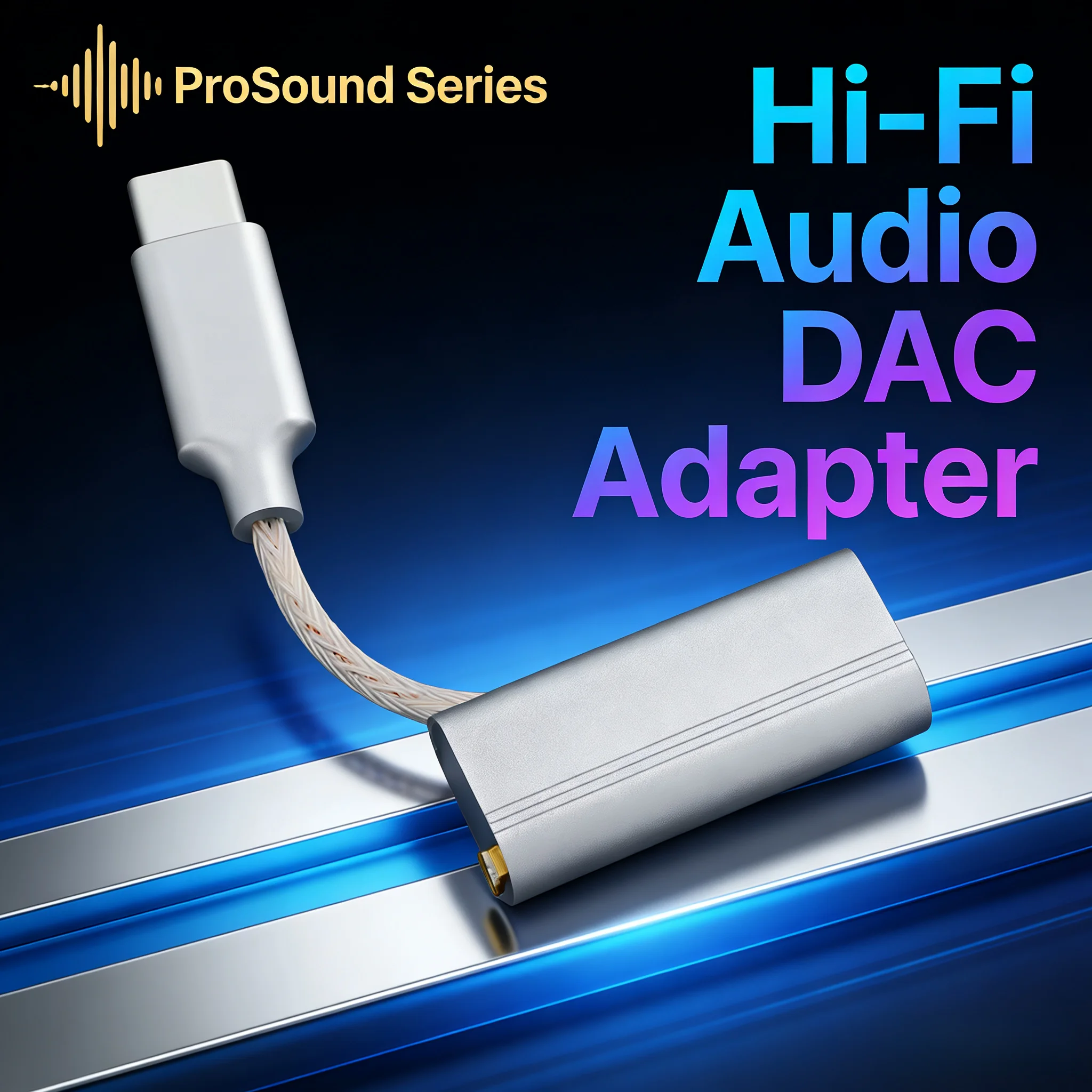 8-Core Copper-Silver USB-C DAC, ES9318 130dB SNR, Winter-Ready for Android/iPhone