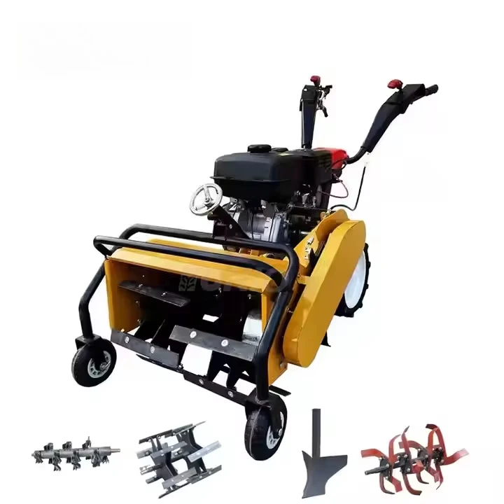 

Hot selling：Strong Durable Dual-shaft 12-knife 4x4 Mini Tractor/four Wheel Drive Weeder/Mini Power Cultivator Tiller for Hot Sal