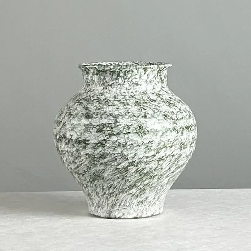 for Jingdezhen Ceramic Countertop Vase Color Glazed Pottery Pot Kiln Change Flower Arrangement Modern Simple Living Room