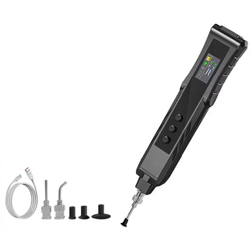 Wireless Anti-static SMT IC Chip Pickup Tool with LED Light, TFT Color Screen - Portable Electric Vacuum Suction Pen Set