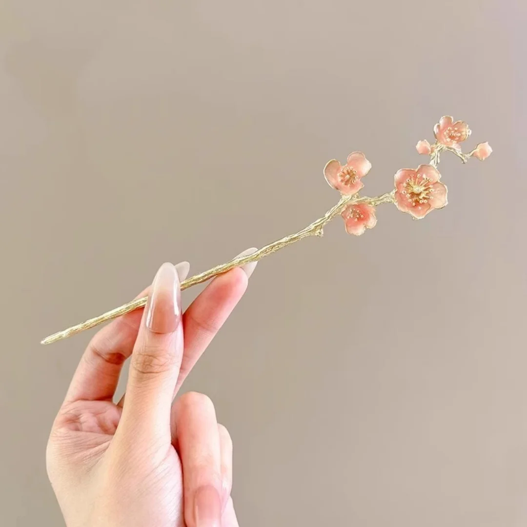 دبوس شعر مهدب جديد على الطراز الصيني، دبوس شعر أنيق على الطراز القديم للنساء، دبوس شعر لتضفير الشعر، معطف العلم لـ Ha #2