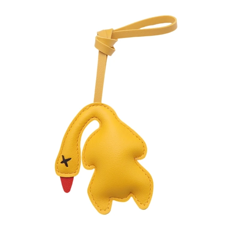 Adorable Roast Duck Charm Ring PU Leather Multipurpose Decorative Ornament