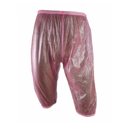 Pantaloncini di plastica trasparente ABDL silenziosi Ultra morbidi in PVC coppia Comfort pantaloni impermeabili a prova di perdite mutandine per pannolini per bambini per adulti