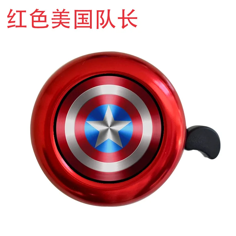 Homem aranha dos desenhos animados sino da bicicleta bonito crianças alarme de aviso seguro ciclismo guiador sino chifre ciclismo acessórios