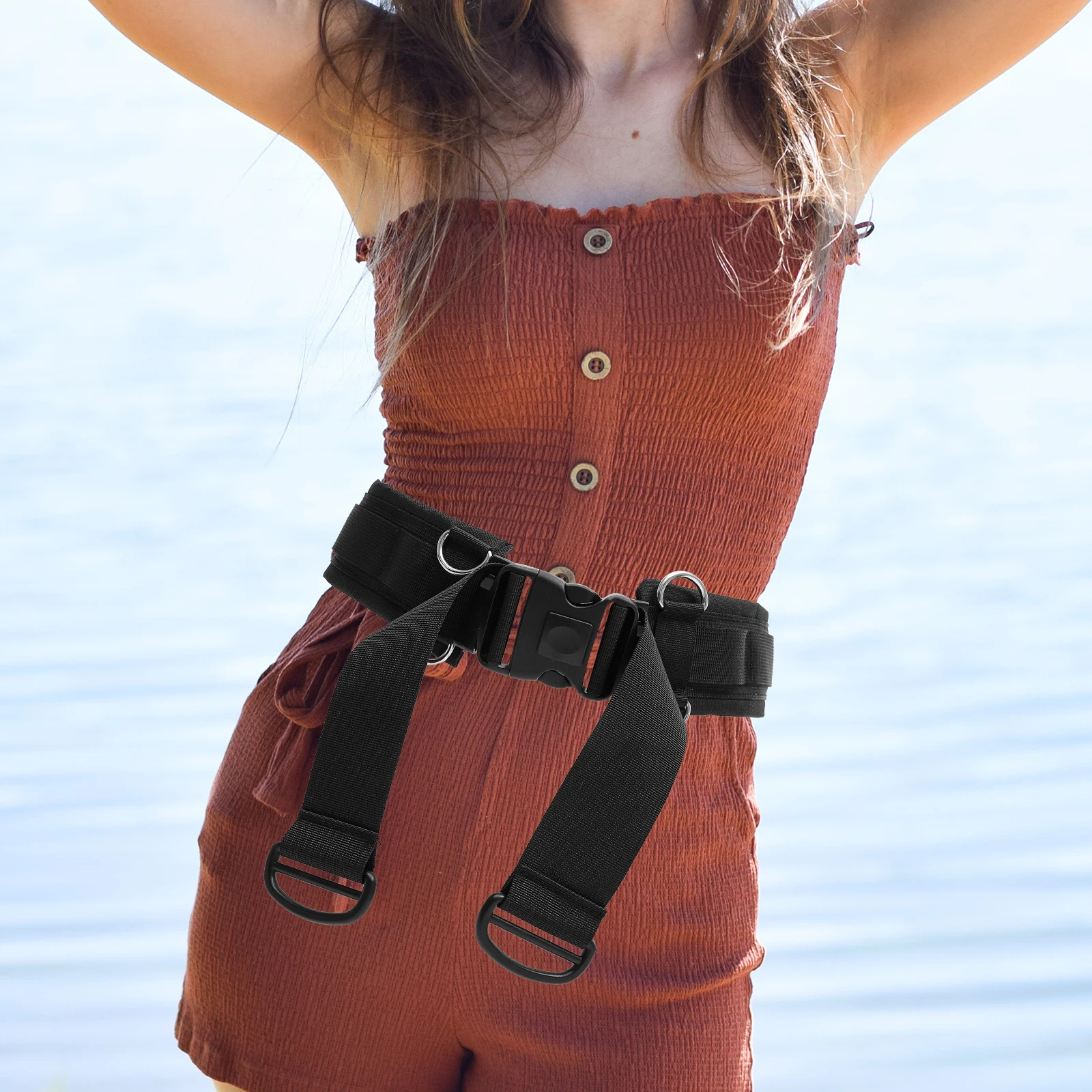 

Camera Waist Belt Black Multi-Functional Adjustable Photography Belt For Camera Lens Bag Travel Portable Durable Nylon Gift For