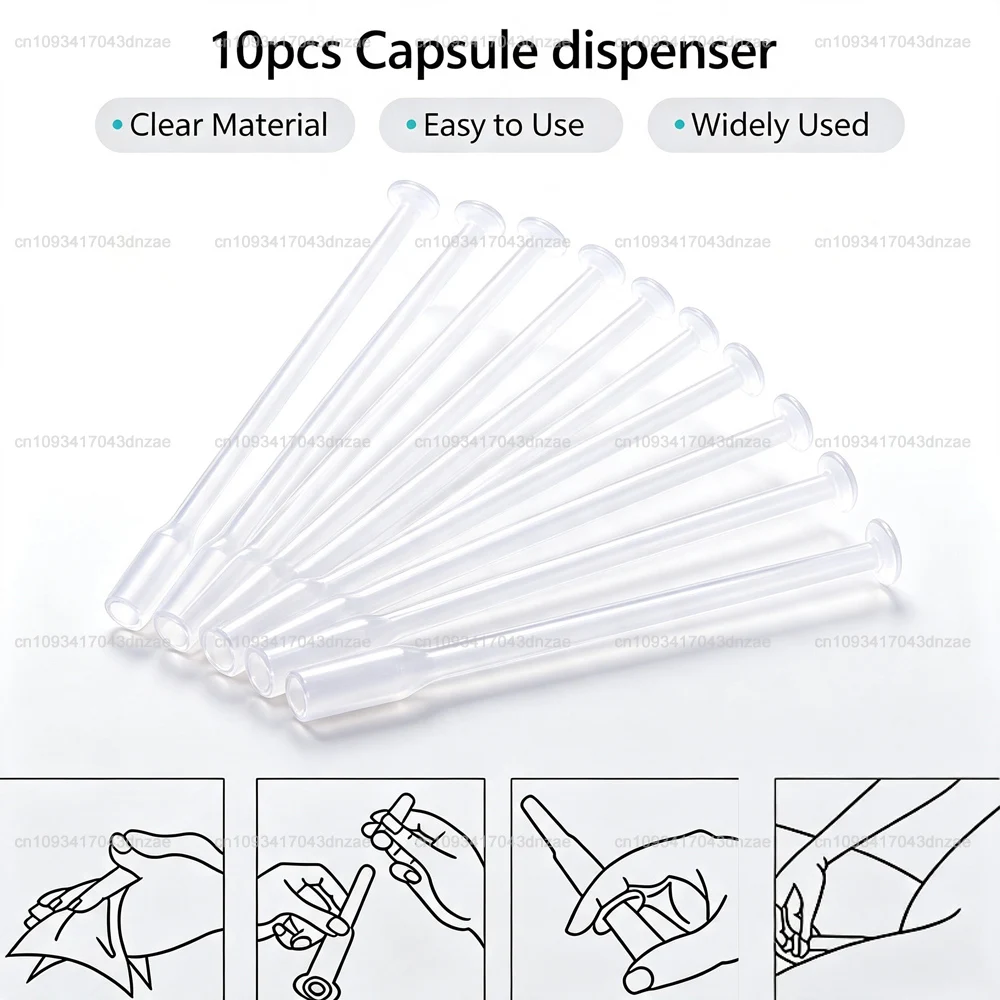 10Pcs Disposable Vaginal Applicators Personal Lubricants Injector Syringe Lube Anal Nasal Cavity Applicator Health Care Aid Tool
