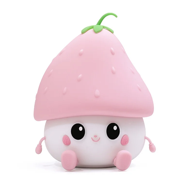 

AB46-Cute Strawberries Night Light,Cute Night Light Night Light,Rechargeable Night Light For Bedroom, Lamp Room Decor
