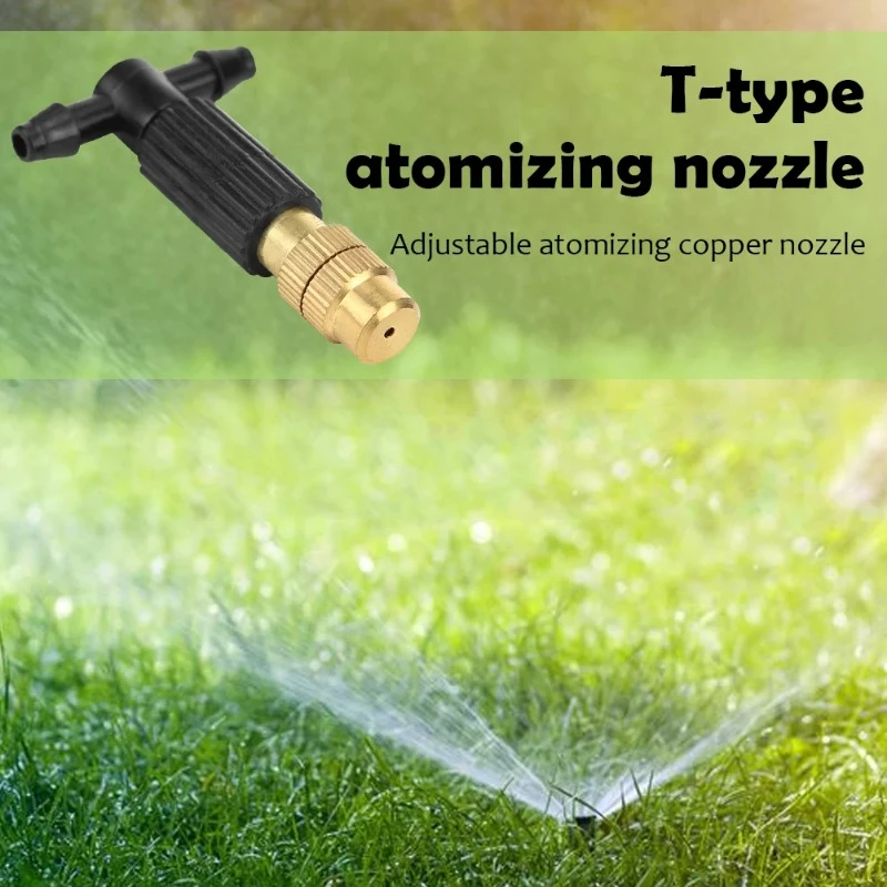 5-100Pcs Outdoor Misting Cooling System Garden Irrigation Watering 4/7 Pipe Atomizer Nozzles Adjustable Garden Sprinklers Head