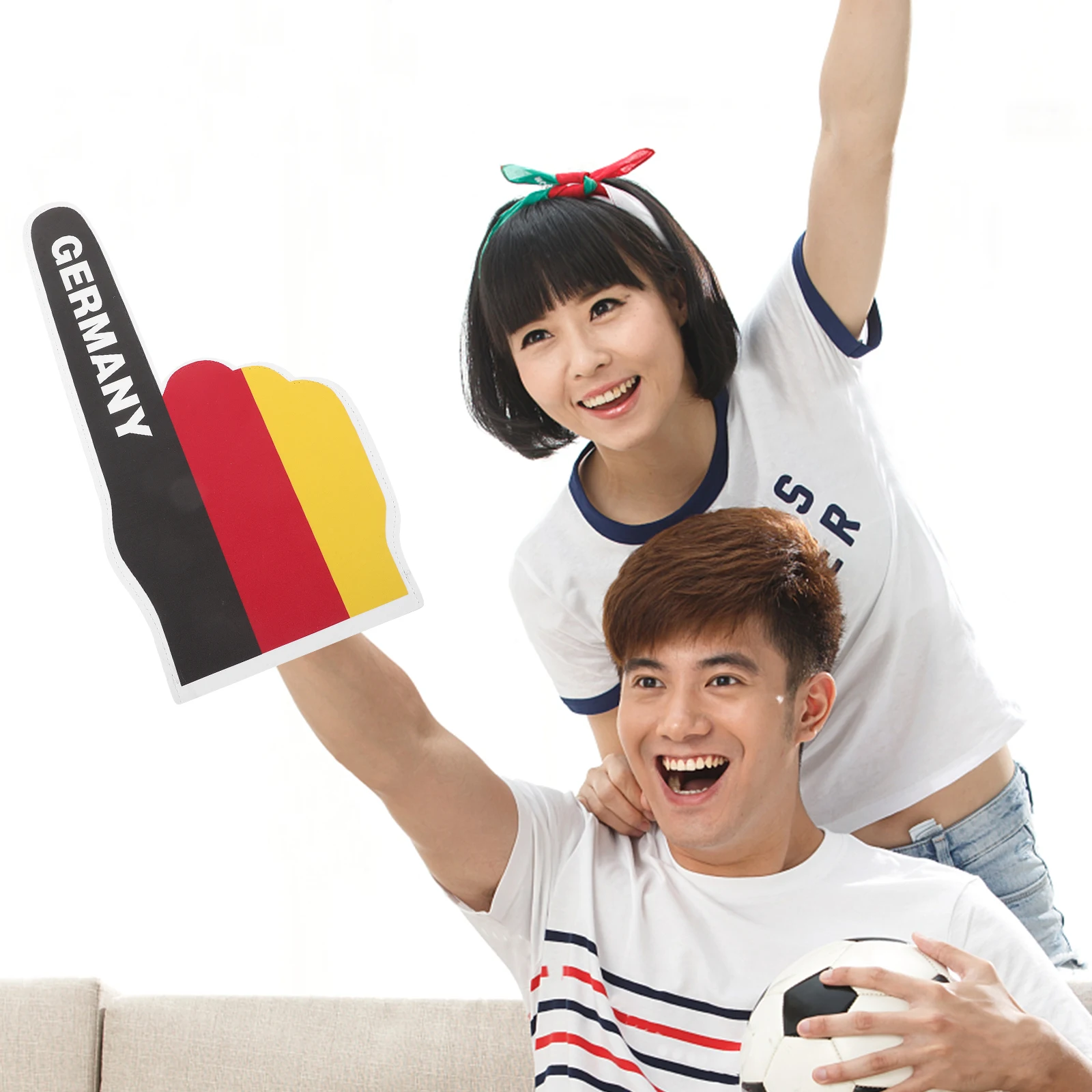 

Cheering Foam Gloves Competition Finger Decor Comfortable Fighting Football Accessory Props Hands
