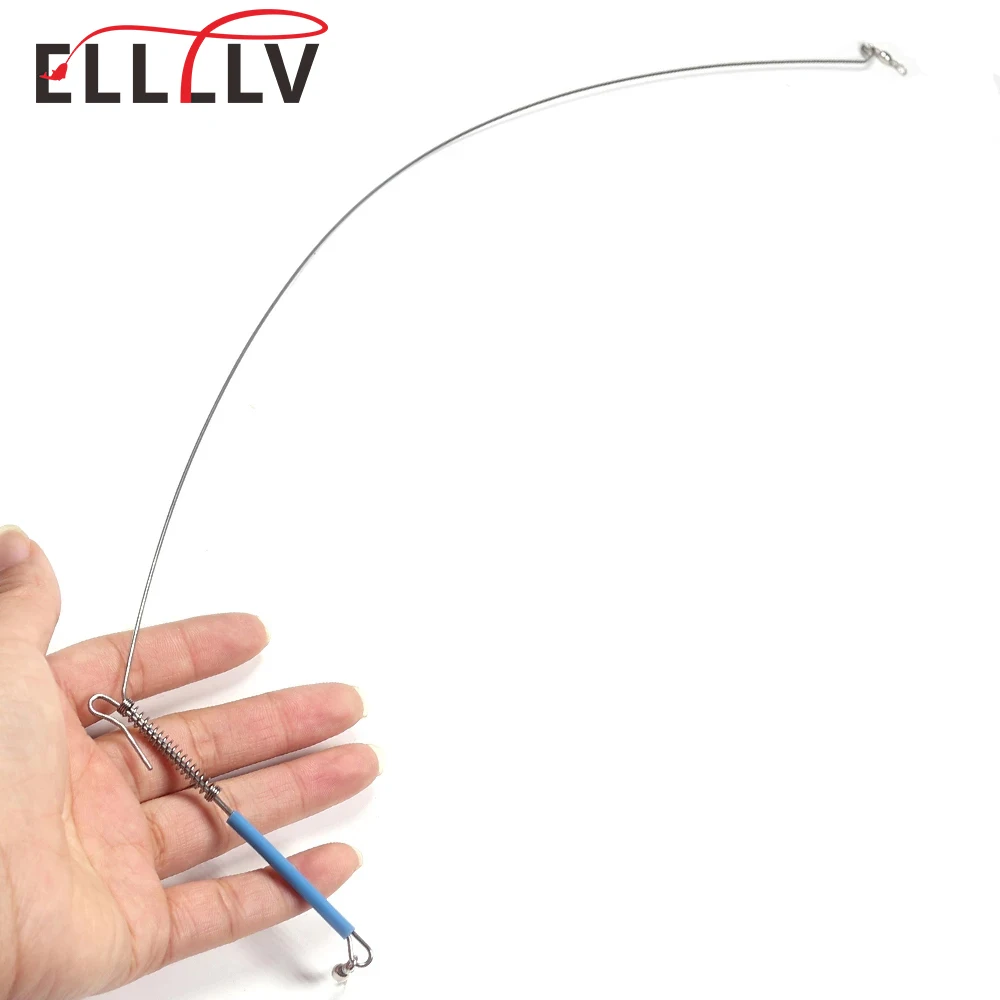 Elllv 20pcs Saltwater Fishing Rig Arms Branches with Swivels Stainless Wire Arms Balance  20cm 30cm 40cm