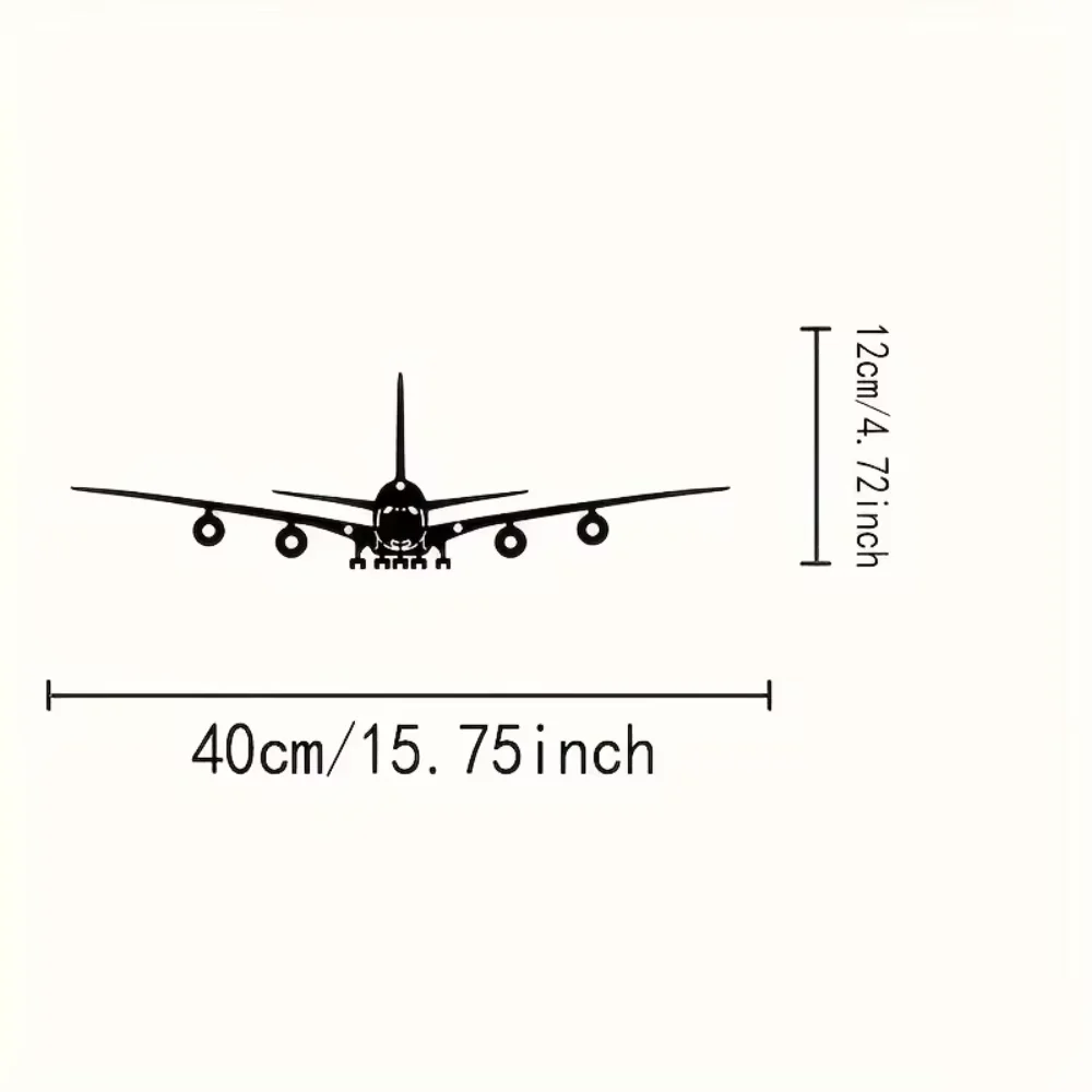 One Piece of Metal Wall Art – Boeing Aircraft Design – 15.75 X 4.72 Inches – Ideal for Scene Decoration and Stylish Metal Accent