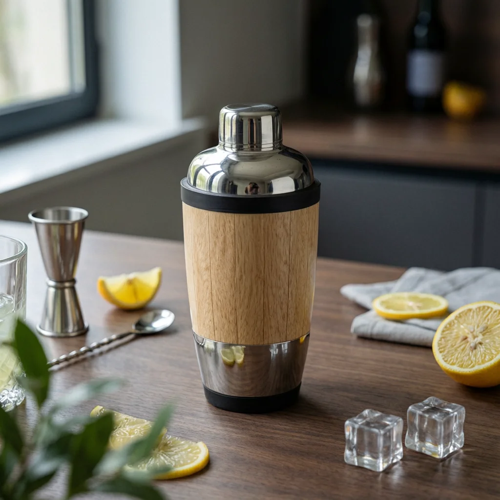 Mixer Shaker with Bone Accent Decorative Mixer Shaker Barware Long-Lasting Food-Grade for Hosts, Home Bar, Parties