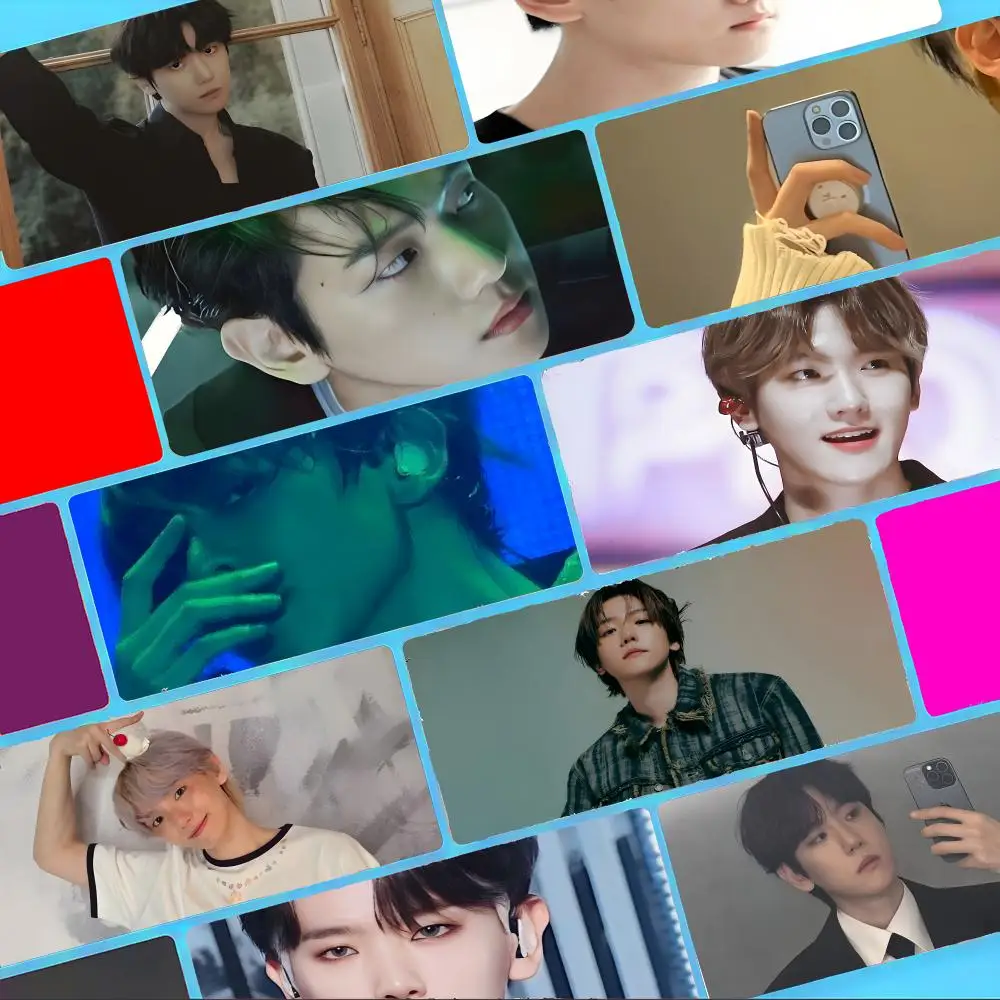 Byun B-Baekhyun Mouse Pad Non-Slip Large Desk Mat Thick Stitched Edge Gaming Mousepad