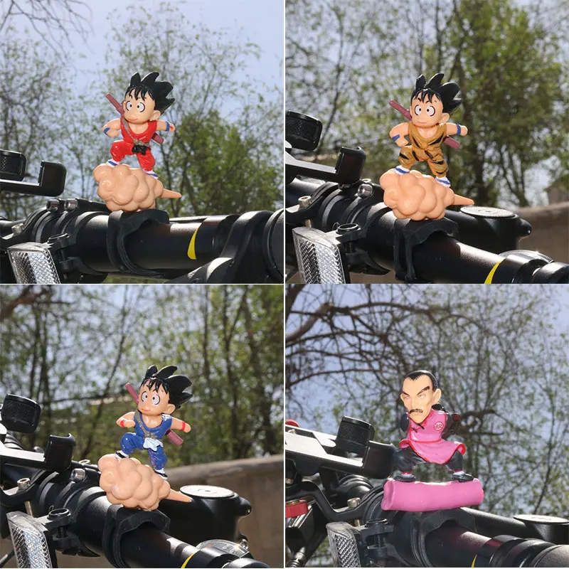 Dragon Ball Son Goku Anime Actionfigur Modell Stehende Dekorationen für Fahrrad Motorrad Radfahren Fahrrad Ornamente Zubehör