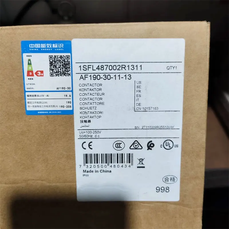 Brand New original AF190-30-11-13 1SFL487002R1311 100-250V 50/60Hz contactor One-year warranty