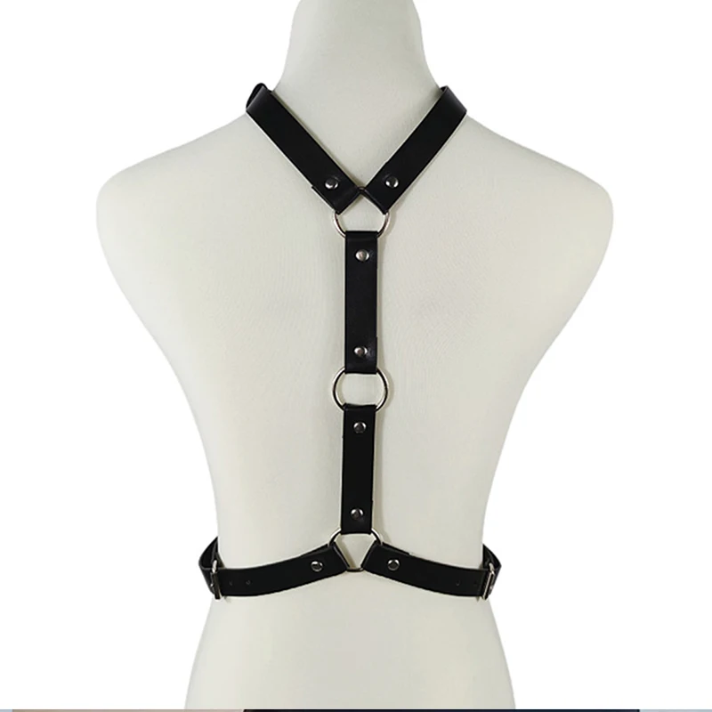 Suspenders For Women Leather Body Lingerie Hot Crotchless Underwear Fetish Sexy Bondage Garter Belt Harness Corset Stockings