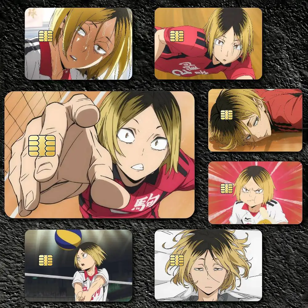 K-Kenma K-Kozume Badge Anime H-Haikyuu Decorative Waterproof Film Skin Cover Credit Card Stickers Debit Front Bank Bus Pass
