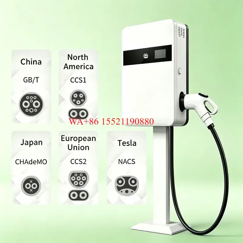 WMWMNU V2G 30kW DC EV Charging Station Vertical Stand CCS2 GB/T for Home Commercial Use Compatible with BYD Tesla 18 Month