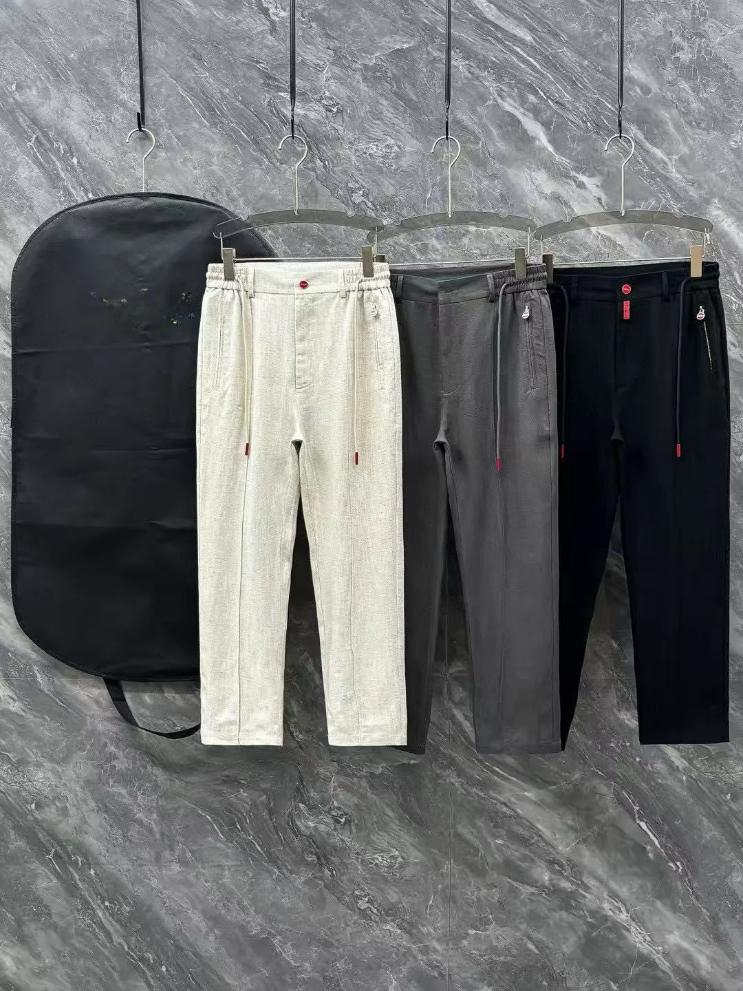 

Kiton мужские льняные повседневные брюки весна-лето новые прямые длинные брюки с завязками модные универсальные классические брюки