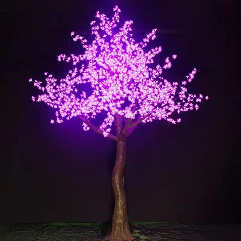 New Outdoor Led Artificial Cherry Blossom Tree Light Christmas Tree Lamp 1872pcs Led Bulbs 2.5m Height 110/220vac Garden Decor