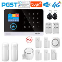 PGST 4G Alarm System For Home Burglar Security 433MHz GSM Home alarm Wireless PG103 WiFi Alarma Tuya Smart App Work With Alexa