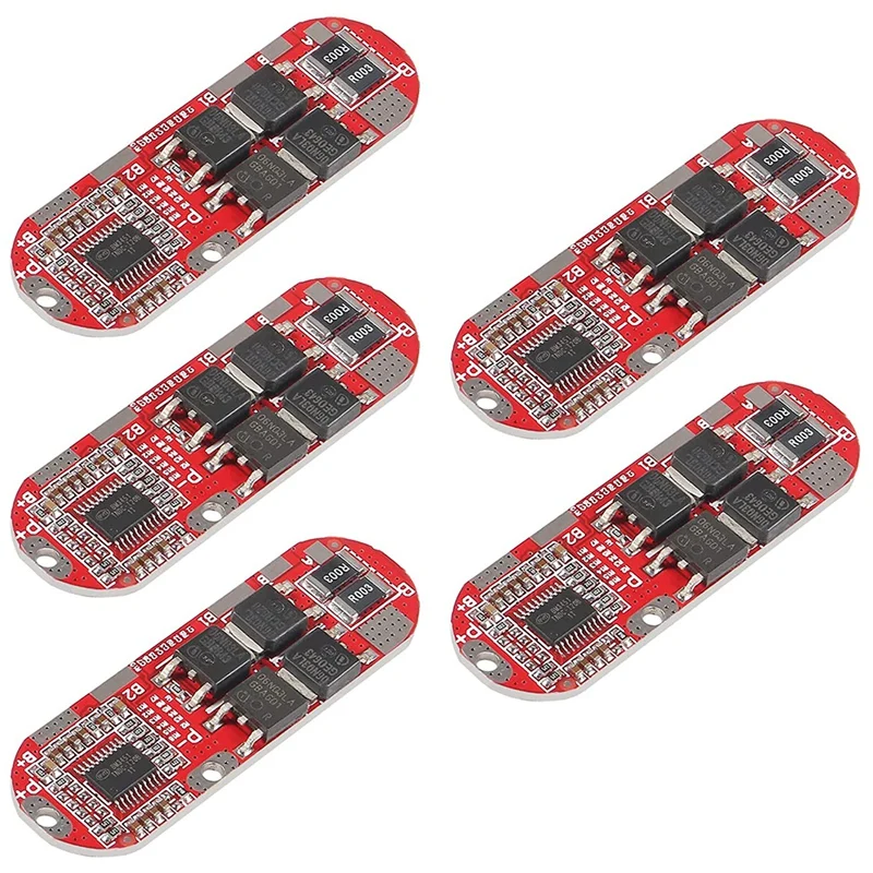 5Pcs BMS 5S 21V 18650 Li-Ion Lithium Battery Protection Board PCM Polymer Lipo Cell Circuit Charging Board Module