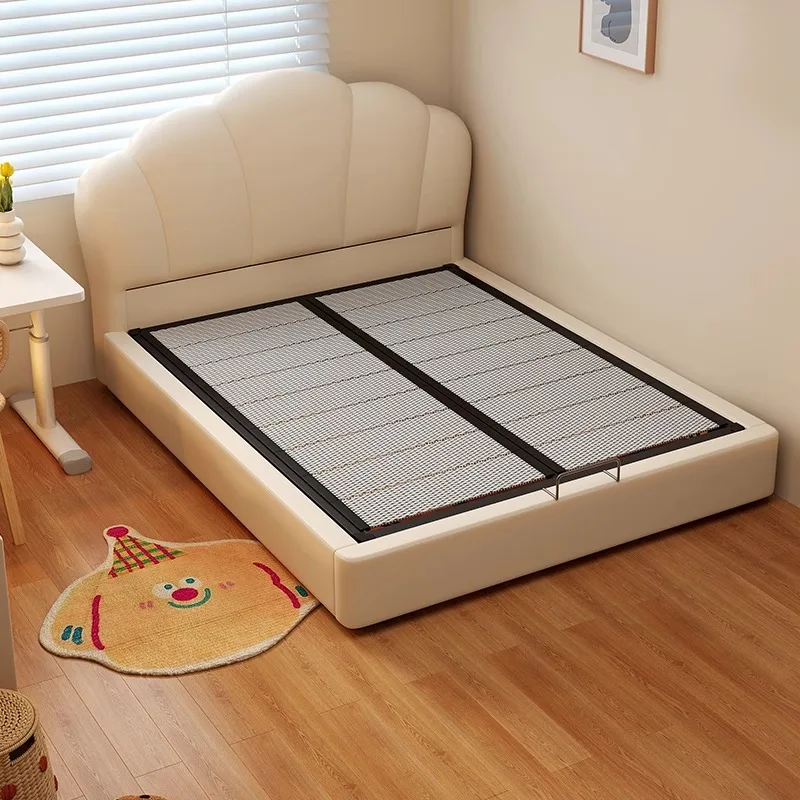 &Simple Single Kids Beds Decoration Safety White Design Princess Children Beds Girls Modern Style Lit Enfant Furniture For Home