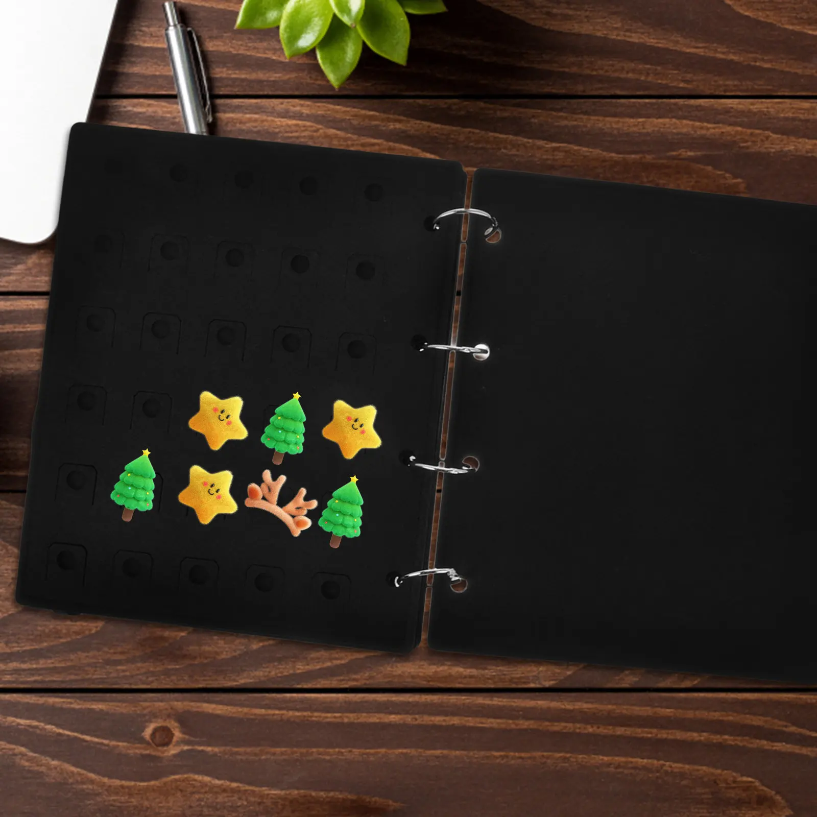 Felt Pin Collection Book Portable Badge Display Album Large Capacity Enamel Pin Storage Organizer