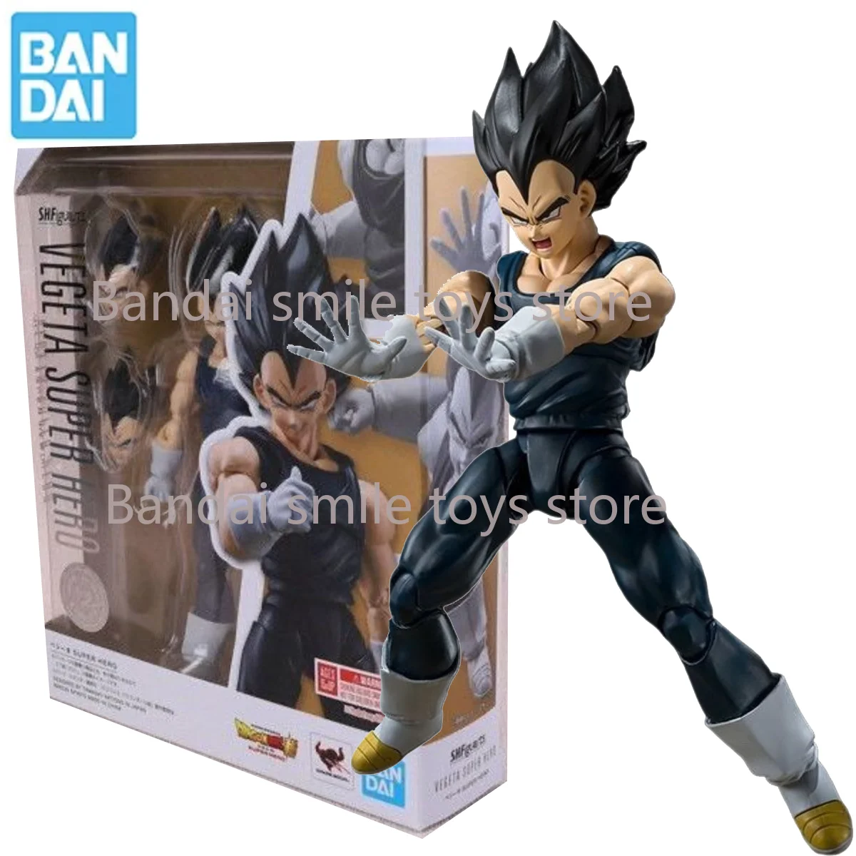 Bandai Original S.H.Figuarts SHF Dragon Ball SUPER HERO Vegeta IV อะนิเมะแอ็คชั่นฟิกเกอร์ของเล่นสำหรับของขวัญสำหรับเด็ก