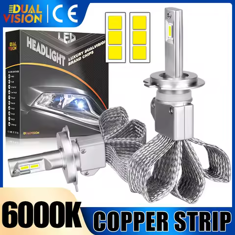 H7 H4 H11 LED Car Headlight Bulb CANBUS High Power Beam CSP H1 H8 H9 9005 HB3 9006 HB4 Lamps Mini 6000K Projector Lens Light 12V