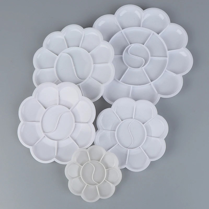 Paleta de arte alternativa, bandeja de pintura, artista, acuarela, plástico, pigmento