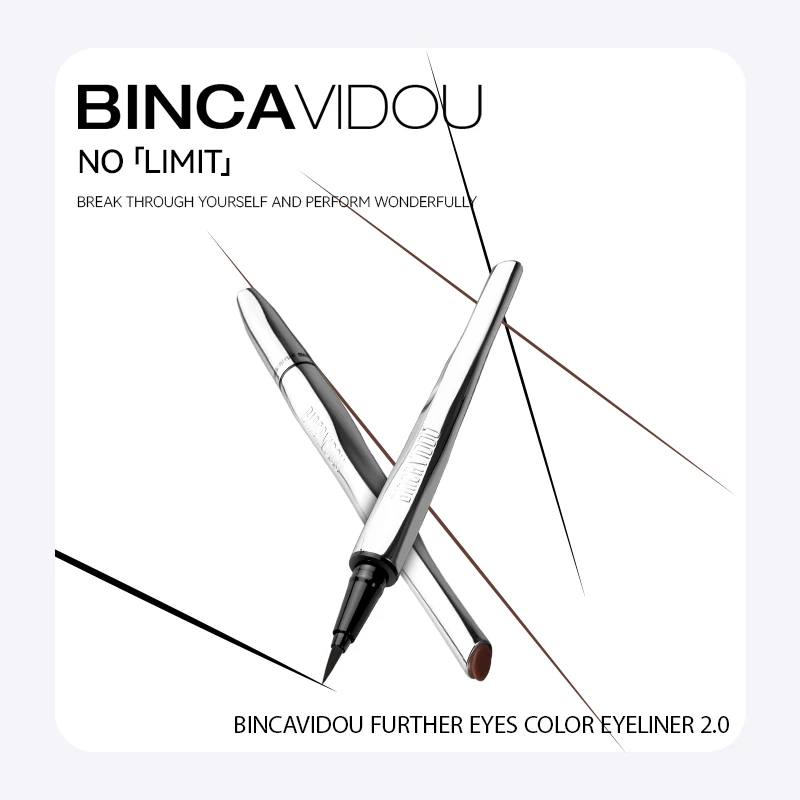 BINCA VIDOU Liquid Eyeliner Pen Ultra-Fine Waterproof Sweat-Proof Long-Lasting And Non-Smudged a Must-Have For Beginners