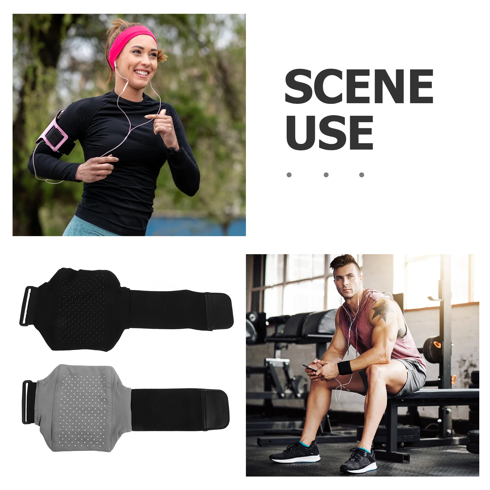 2 قطعة قابل للتعديل الهاتف الساق الفرقة حزام مطاط تشغيل اللياقة البدنية الرياضة حامل هاتف الخليوي حقيبة الحقيبة حزام المال السفر