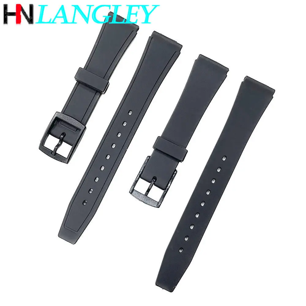 Watchband for Casio F91W F84 F105/108 A158/A168 AE1200/1300 Bracelet 12mm 18mm Soft Silicone Resin Strap for LQ-139/130/140 Belt