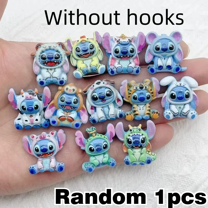 1/12 STUKS voor Stitch Hars Dierlijke Sieraden Charms Cartoon Nieuwe Sleutelhanger DIY Oorbellen Ketting Maken Ambachten Hanger Accessoires Speelgoed