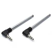 1/2 Pcs Universal L Plug 3.5mm Signal Booster For Mobile Phone Male Jack External Antenna