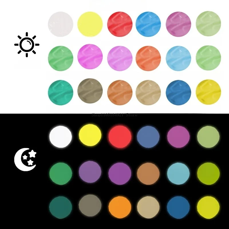 

18 Colors 30ml Fluorescent Color Luminous Acrylic Paint Set Waterproof Quick Dry Painting Creation Fabric/Stone Graffiti Paint