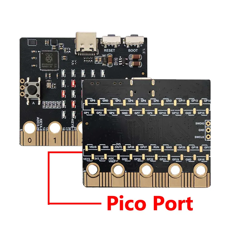 Scheda bit Raspberry Pi Pico 2 RP2350 Dimensioni porta alta compatibile con la scheda di sviluppo BBC Micro:bit