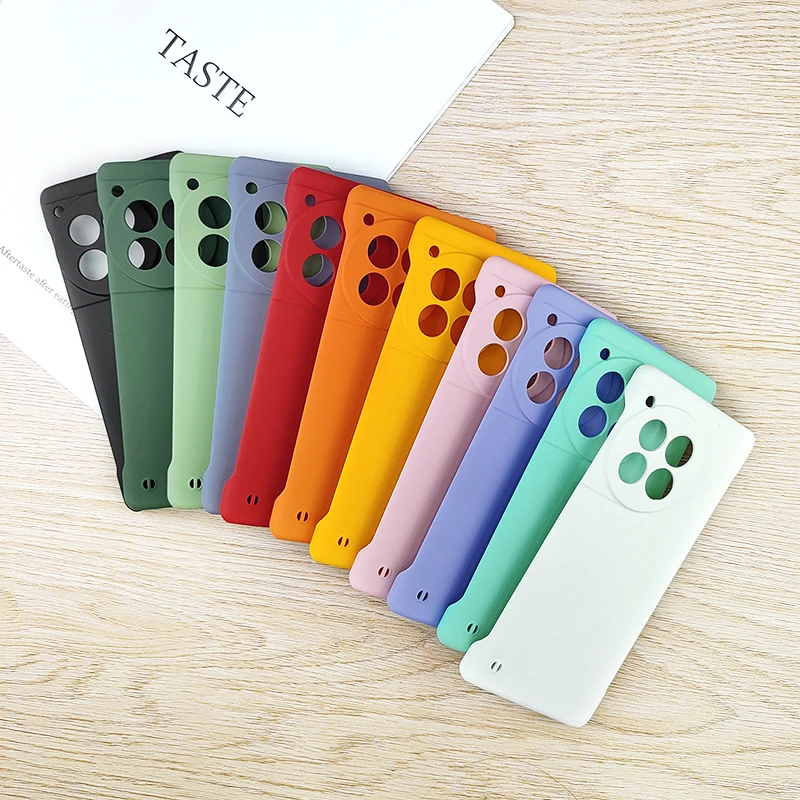 Candy Color Frameless Matte Case For OnePlus 12R Ace 3 Ace3 5G Slim Hard PC Shockproof Bumper Cover