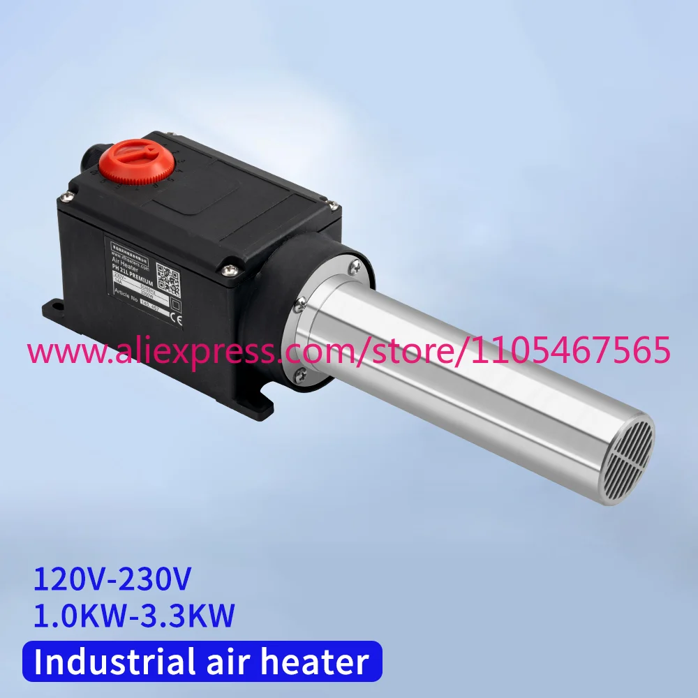 Heat gun with temperature adjustment function, plastic welding gun