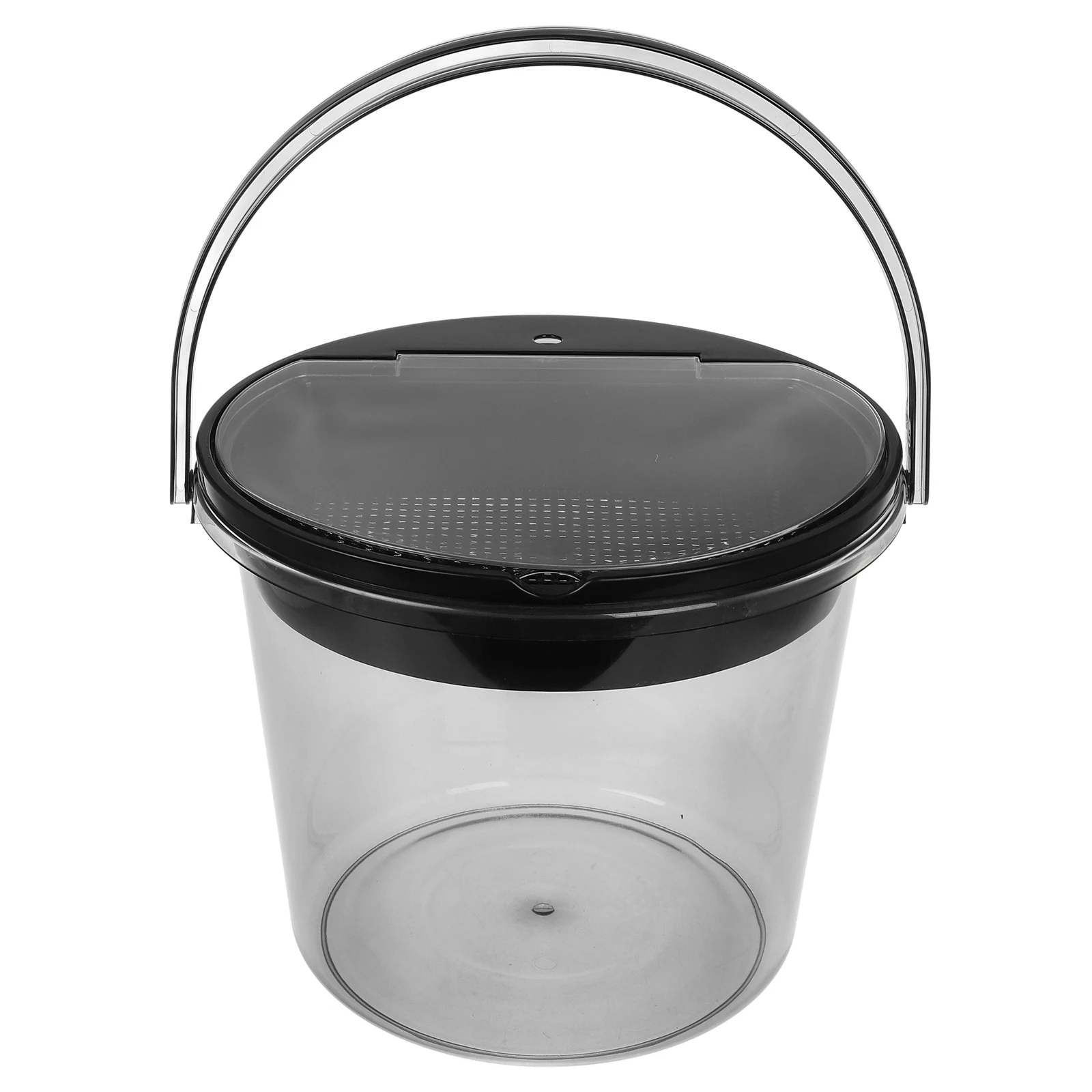 

Tea Residue Countertop Compost Bin Portable Garbage Can Small Trash Container with Lid for Tea Dregs Drainage