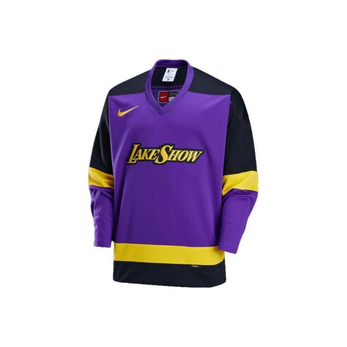 Nike Sportswear Men's Allover Purple/Black/Amarillo Yellow/Black V Neck Moderate FZ0350-504